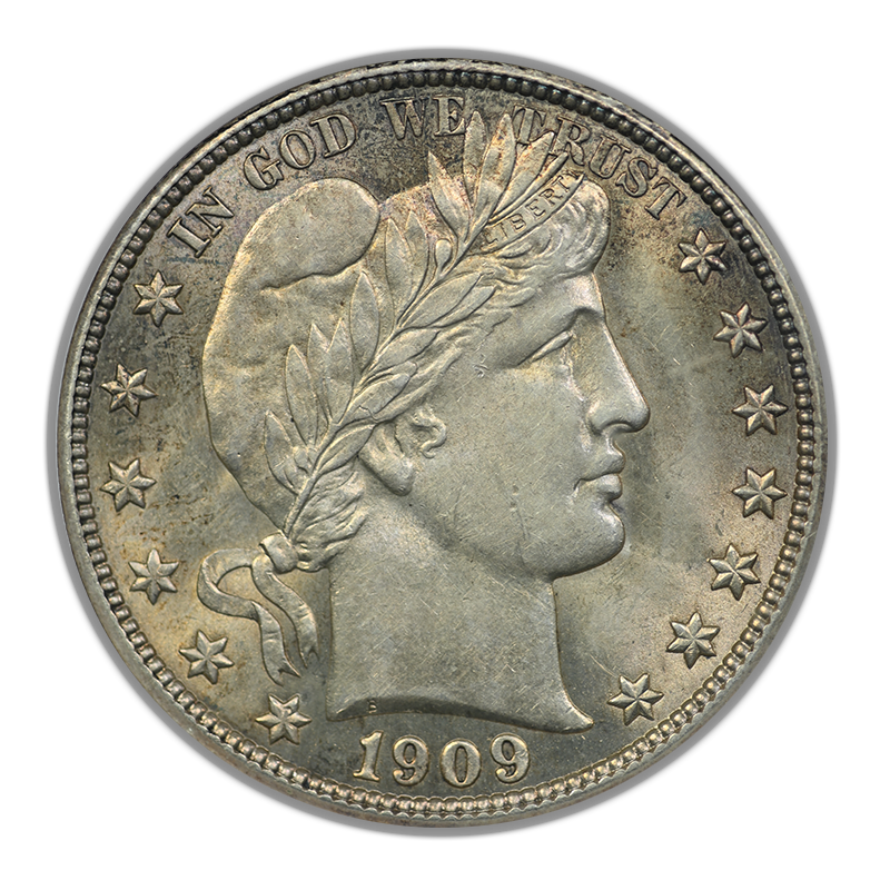1909 Barber Half Dollar 50C ANACS Soapbox MS60