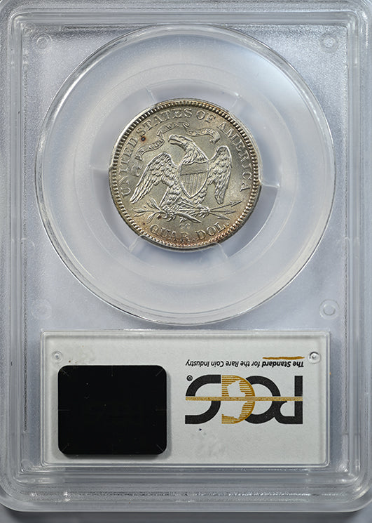 1877-CC Liberty Seated Quarter 25C PCGS MS64 Reverse Slab