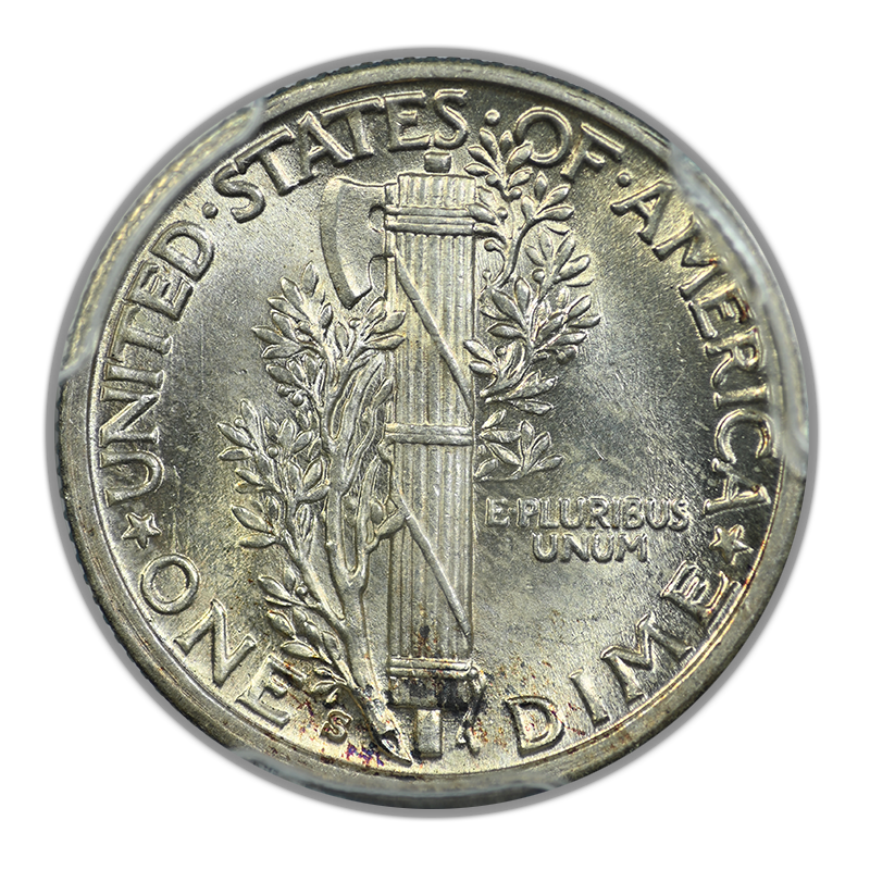 1929-S Mercury Dime 10C PCGS MS63