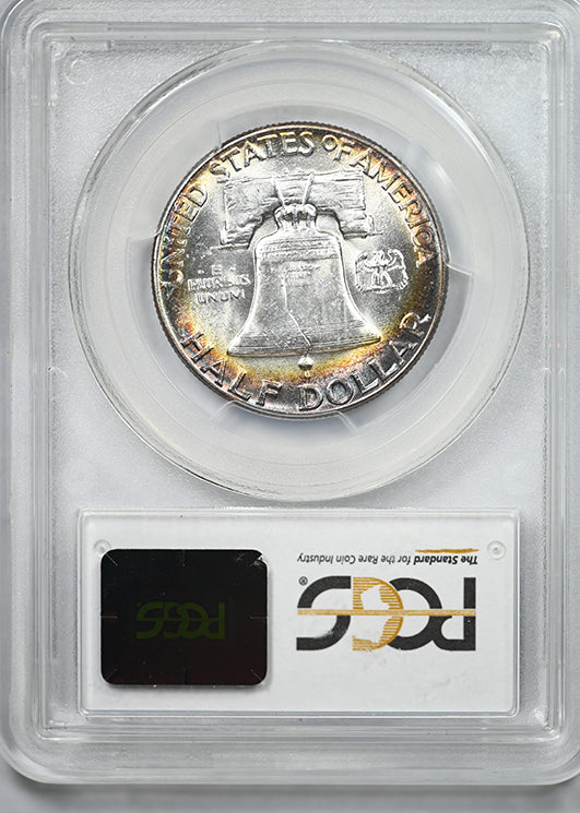 1949 Franklin Half Dollar 50C PCGS MS63FBL - Full Bell Lines - TONED!