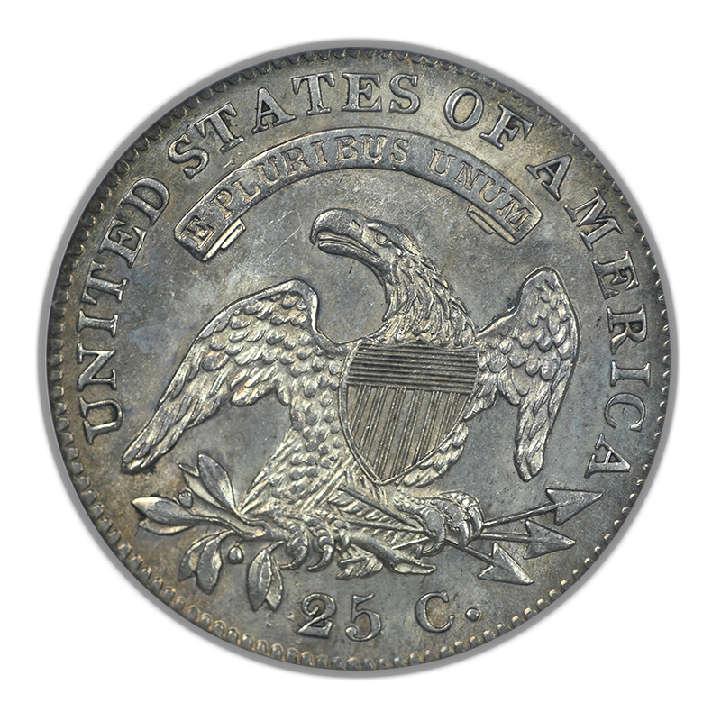 1821 Capped Bust Quarter 25C NGC MS62