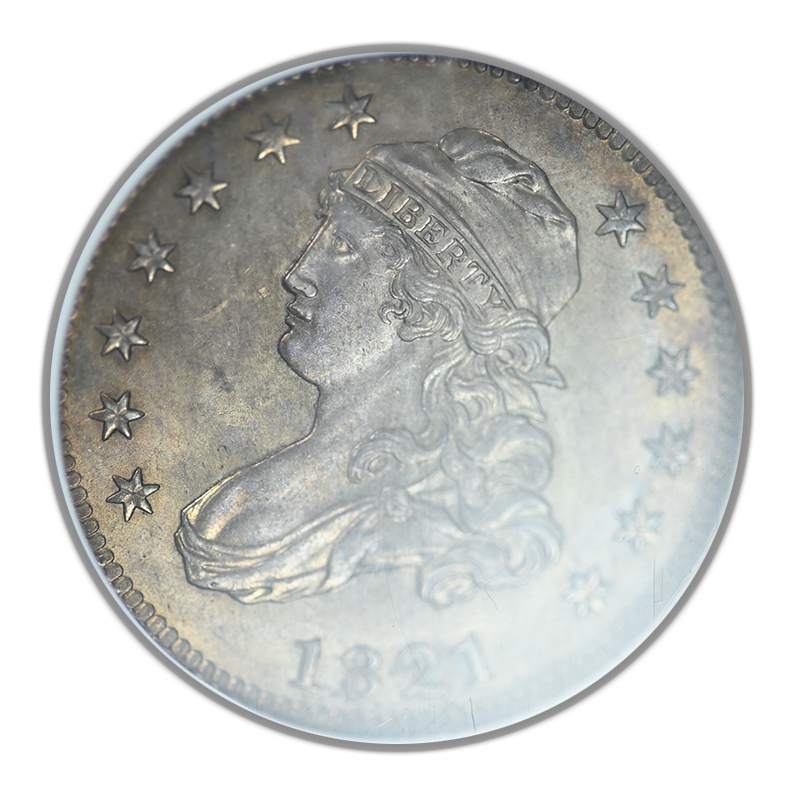 1821 Capped Bust Quarter 25C NGC MS62