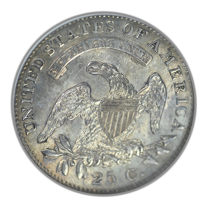 1821 Capped Bust Quarter 25C NGC MS62