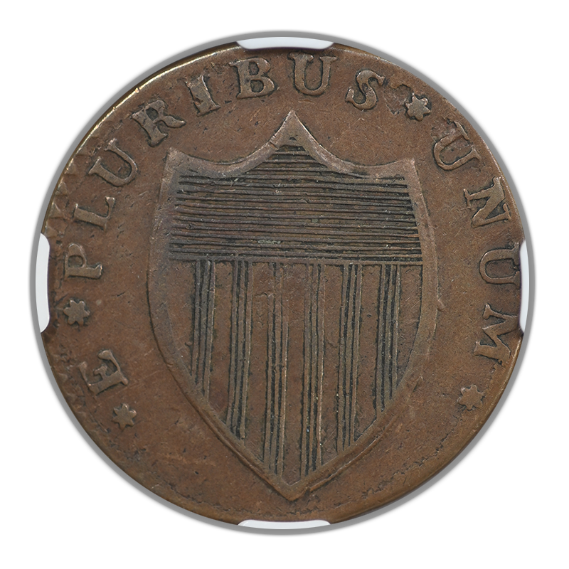 1786 New Jersey Copper Colonial St Beam Nar Shield NGC XF45BN