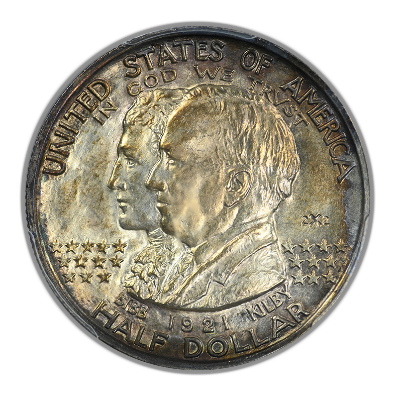 1921 Alabama 2x2 Classic Commemorative Half Dollar 50C PCGS MS63 CAC