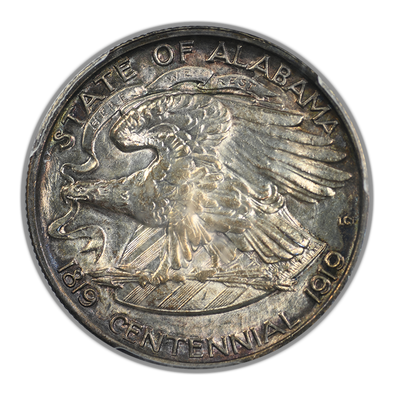 1921 Alabama 2x2 Classic Commemorative Half Dollar 50C PCGS MS63 CAC