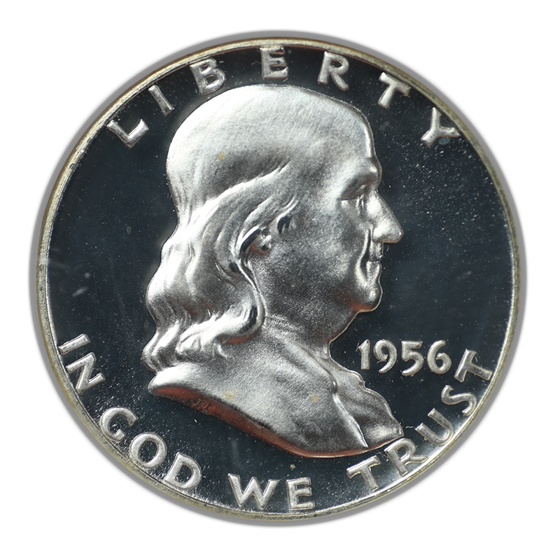 1956 Proof Franklin Half Dollar 50C NGC PF68CAM Cameo W