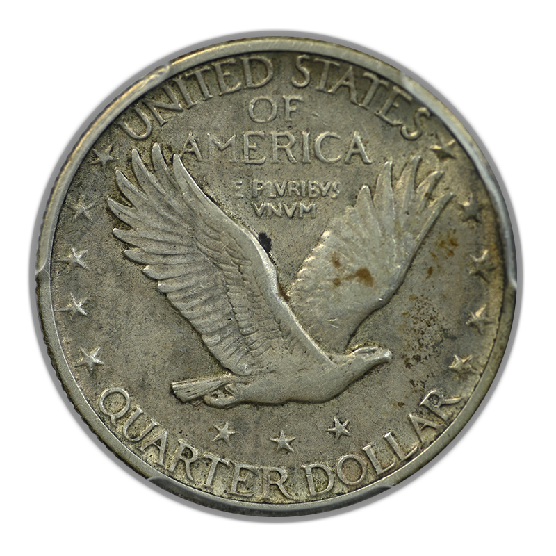 1918/7-S Standing Liberty Quarter 25C PCGS XF45 CAC
