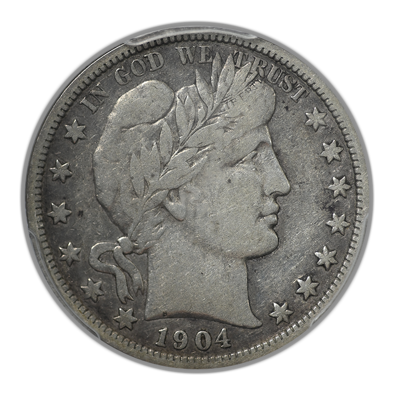 1904-O Barber Half Dollar 50C PCGS F15