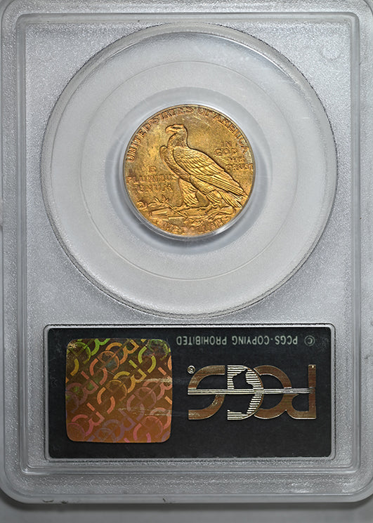 1911 Indian Head Gold Half Eagle $5 PCGS MS63 OGH