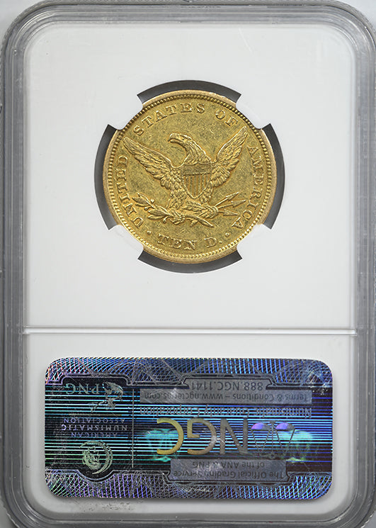 1842 Liberty Head Gold Eagle $10 NGC AU55 - Large Date