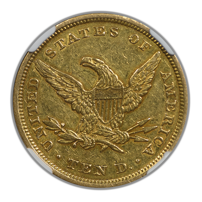1842 Liberty Head Gold Eagle $10 NGC AU55 - Large Date
