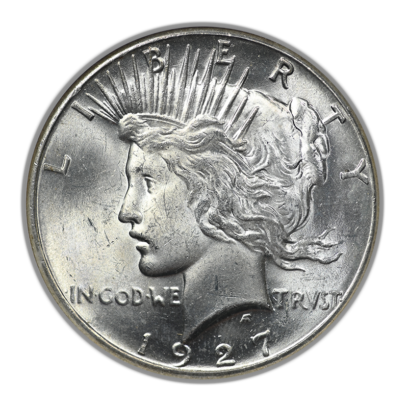 1927 Peace Dollar $1 NGC MS64