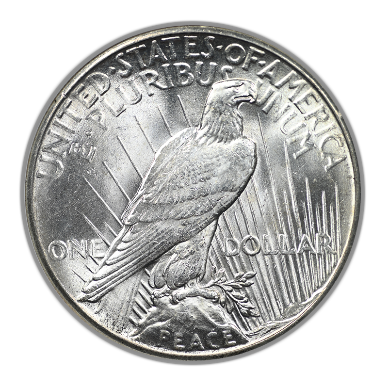 1927 Peace Dollar $1 NGC MS64