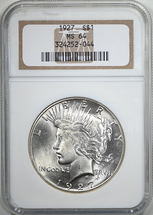 1927 Peace Dollar $1 NGC MS64