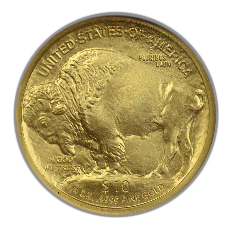 2008-W Gold Buffalo G$10 NGC MS70 .9999 Fine First Year of Issue