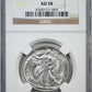 1938-D Walking Liberty Half Dollar 50C NGC AU58