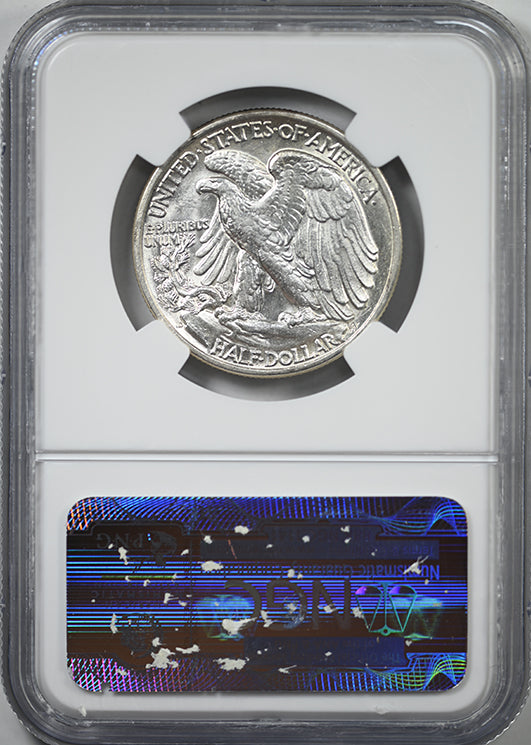 1938-D Walking Liberty Half Dollar 50C NGC AU58