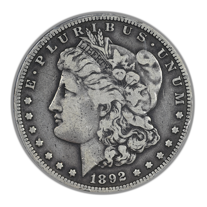 1892-S Morgan Dollar $1 PCGS F12