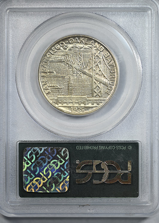 1936-S Bay Bridge Classic Commemorative Half Dollar 50C PCGS MS64 OGH