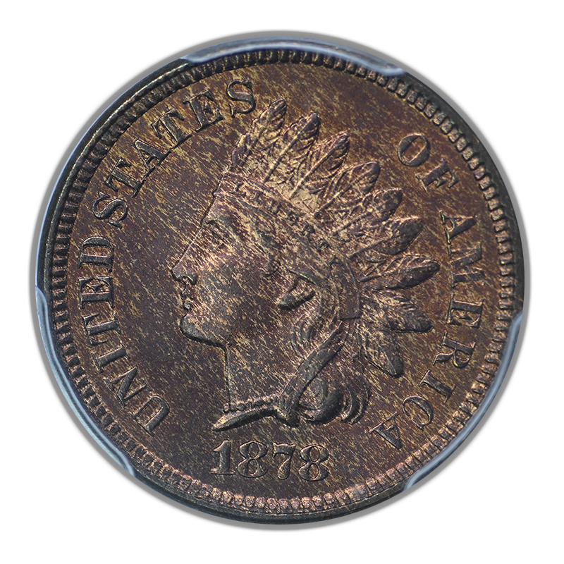 1878 Indian Head Cent 1C PCGS MS64RB