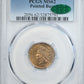 1860 Indian Head Cent 1C PCGS MS62 CAC - Pointed Bust