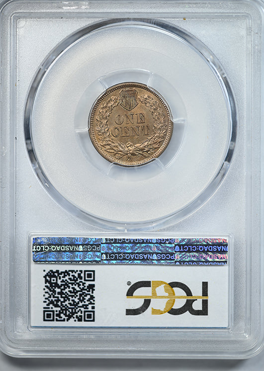 1860 Indian Head Cent 1C PCGS MS62 CAC - Pointed Bust