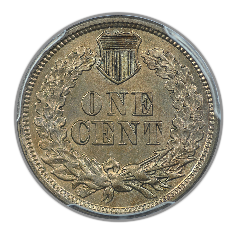 1860 Indian Head Cent 1C PCGS MS62 CAC - Pointed Bust