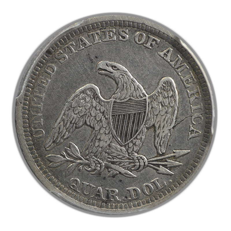 1843 Liberty Seated Quarter 25C PCGS XF40