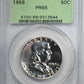 1959 Proof Franklin Half Dollar 50C PCGS PR66 OGH