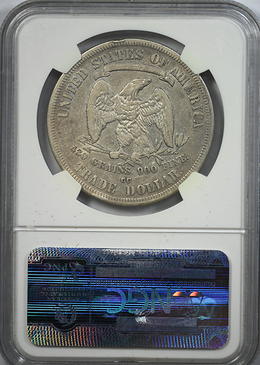 1877-CC Trade Dollar T$1 NGC VF25