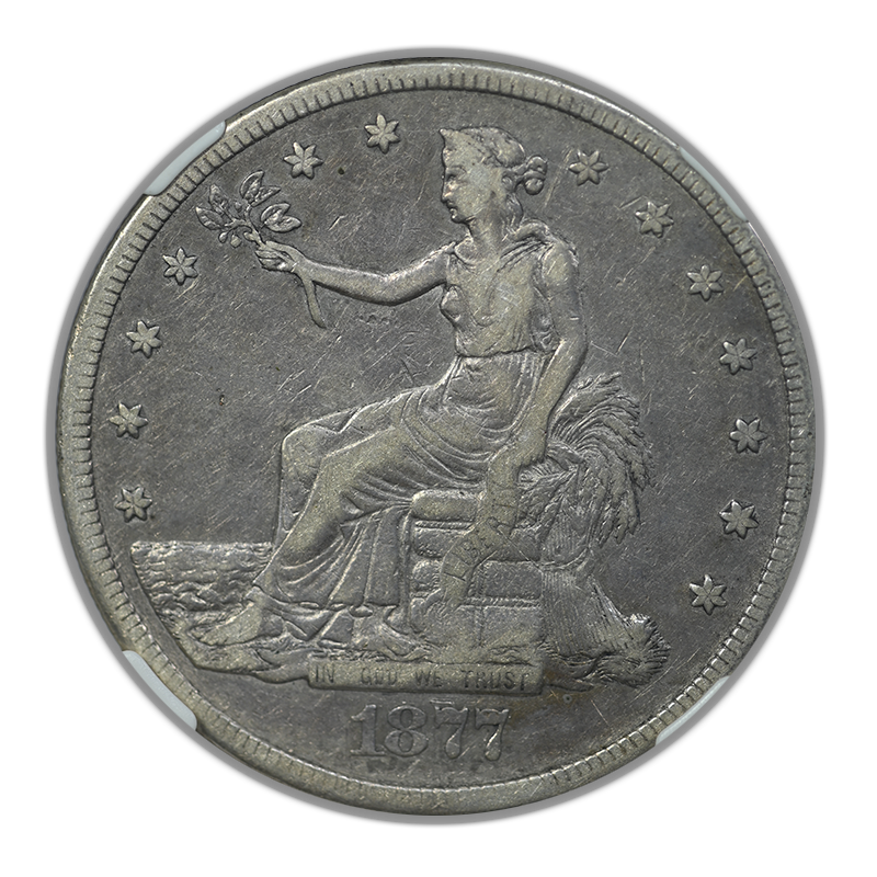 1877-CC Trade Dollar T$1 NGC VF25