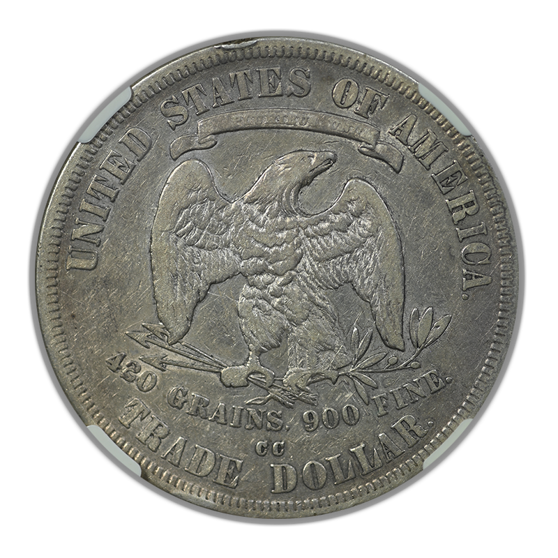 1877-CC Trade Dollar T$1 NGC VF25