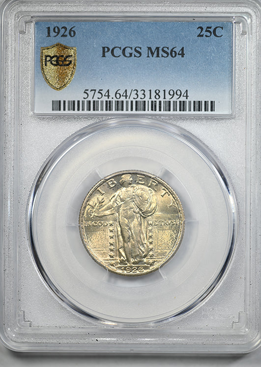 1926 Standing Liberty Quarter 25C PCGS MS64