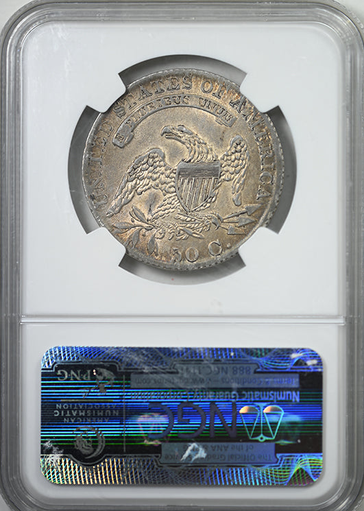 1832 Capped Bust Half Dollar 50C NGC AU55 CAC - Small Letters O-120a