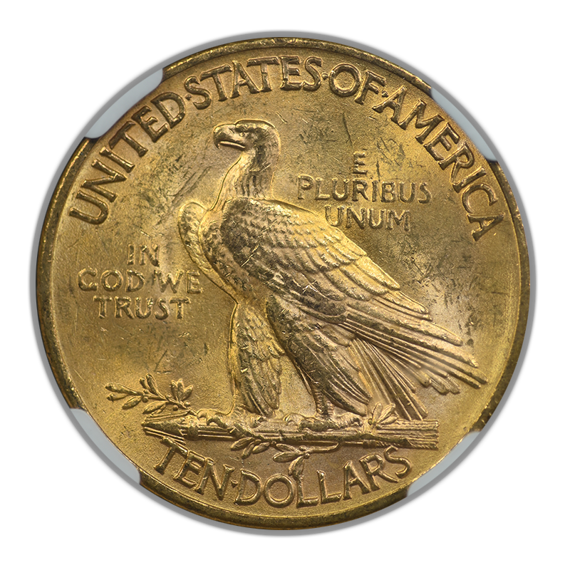 1932 Indian Head Gold Eagle $10 NGC MS62