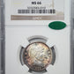 1892 Barber Quarter 25C NGC MS66 CAC - TONED!