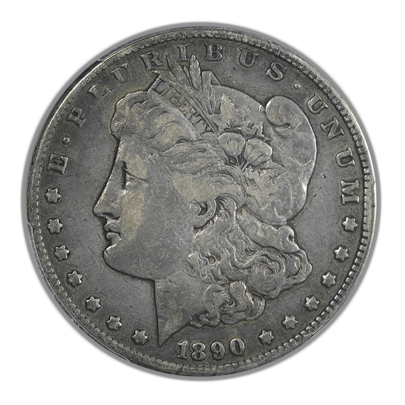 1890-CC Morgan Dollar $1 PCGS VF25