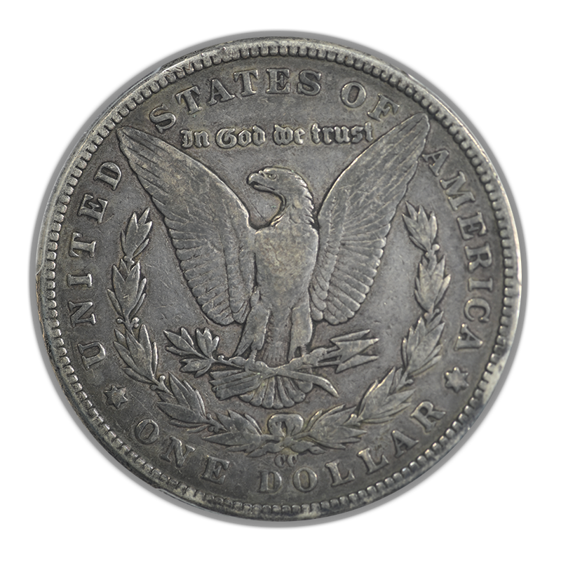 1890-CC Morgan Dollar $1 PCGS VF25