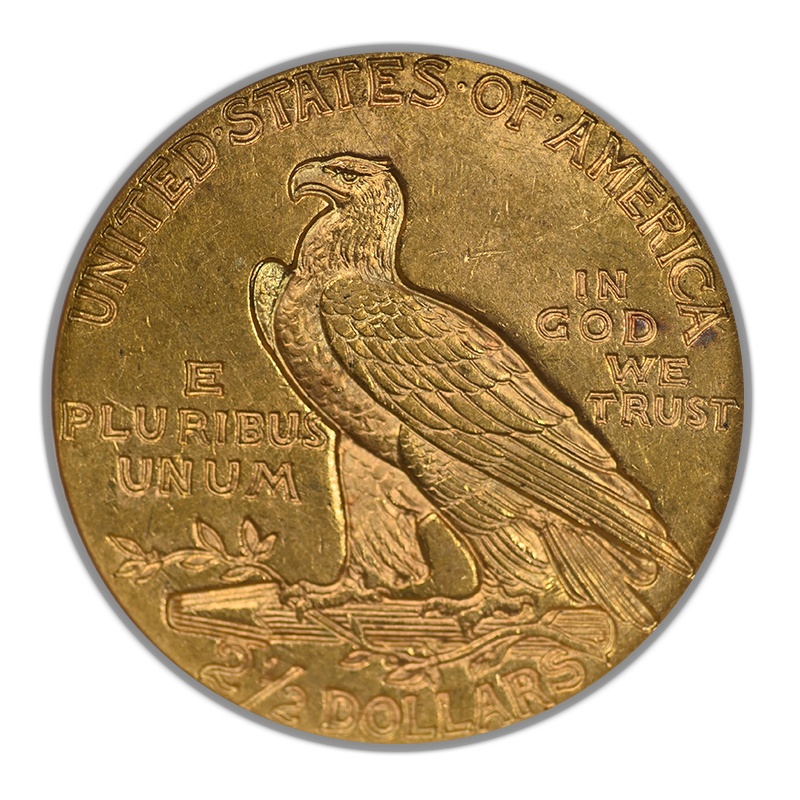 1927 Indian Head Gold Quarter Eagle $2.50 NGC MS63 CAC