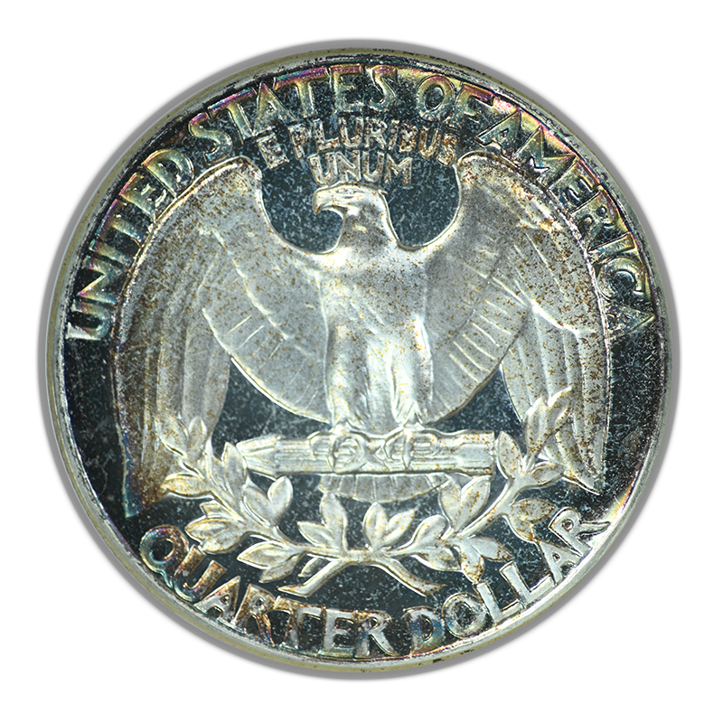 1961 Proof Washington Quarter 25C NGC PF68 Ultra Cameo - TONED!