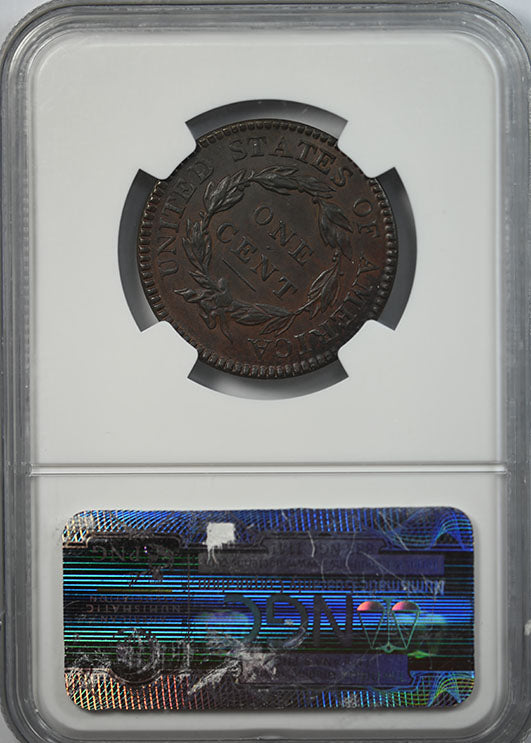 1816 Matron Liberty Head Large Cent 1C NGC MS62BN CAC Reverse Slab