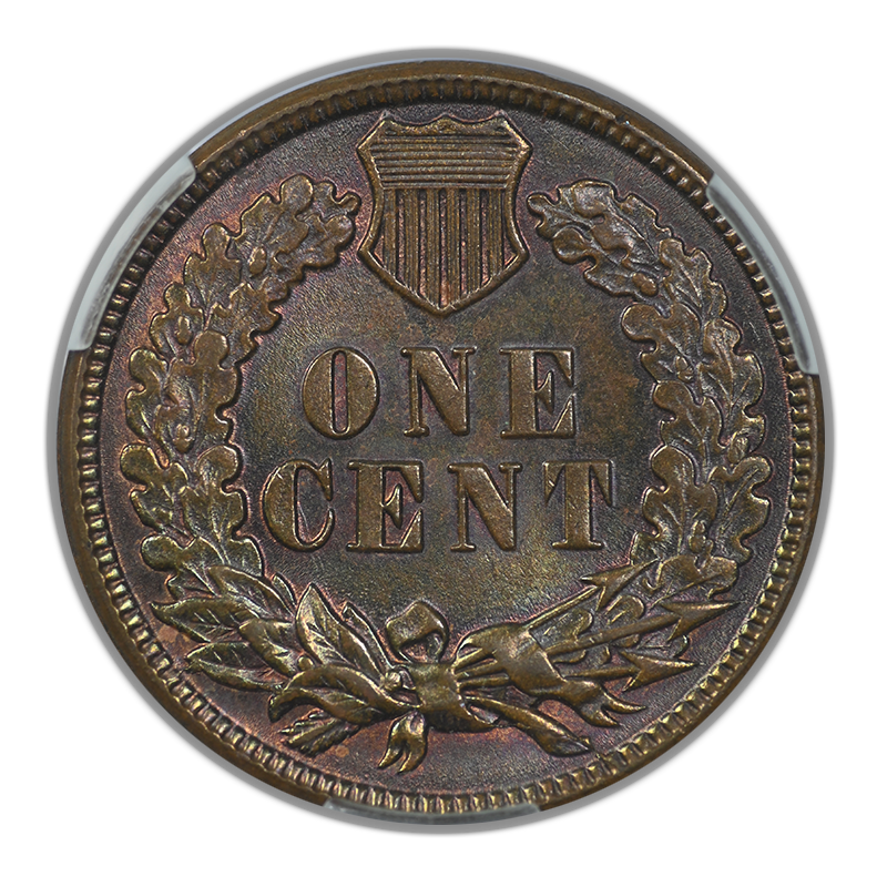 1884 Indian Head Cent 1C CAC MS66BN Reverse