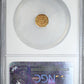 1856 Octagonal California Fractional Gold Liberty Head 1/4 Dollar G25C NGC MS64 BG-111 - TONED!