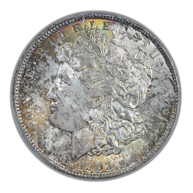 1903-O Morgan Dollar $1 PCGS MS66 CAC - TONED!