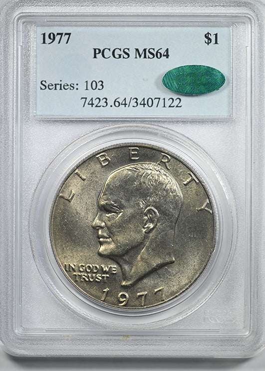 1977 Clad Eisenhower Dollar $1 PCGS MS64 CAC