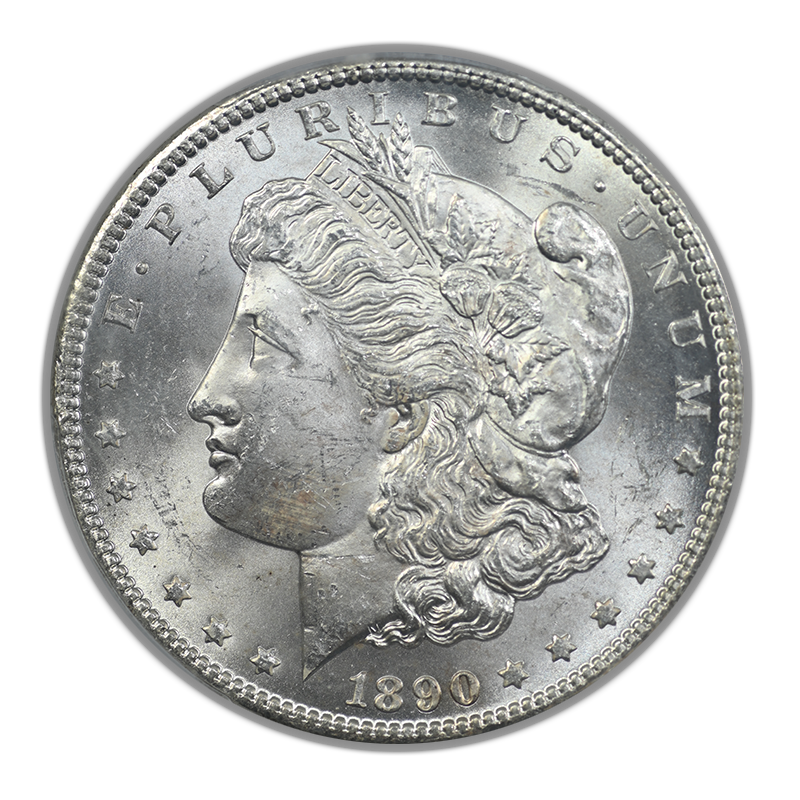 1890-CC Morgan Dollar $1 PCGS MS63 Obverse