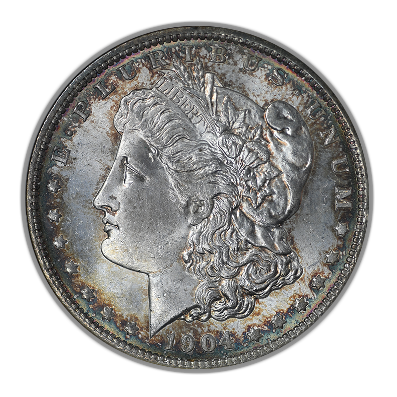 1904-O Morgan Dollar $1 NGC MS64 CAC - TONED!