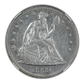 1869 Liberty Seated Dollar $1 NGC AU53