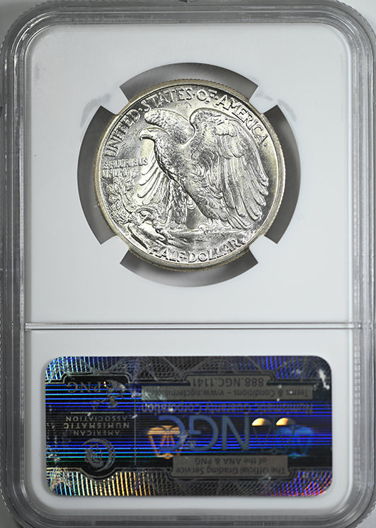 1945-D Walking Liberty Half Dollar 50C NGC MS67